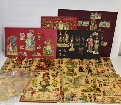 Lot 722 - A quantity of 19th century decoupage to...