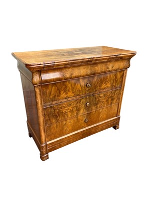 Lot 2129 - A French late 19th century walnut chest of...