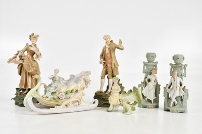 Lot 158 - A collection of Continental figures,...