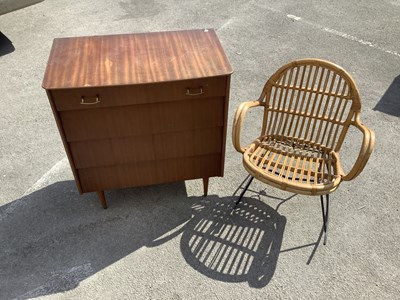 Lot 2320 - AVALON YATTON; a mid century teak chest of...