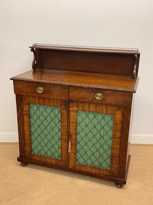 Lot 550 - A Regency mahogany chiffonier with brass...