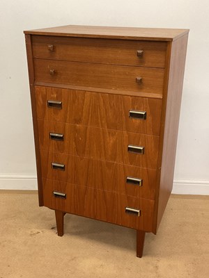 Lot 543 - LIMELIGHT; a mid 20th century teak tallboy...