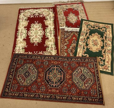 Lot 503 - Five small rugs, largest 150 x 76cm.