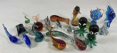Lot 223 - Twenty decorative glass items, styled on...