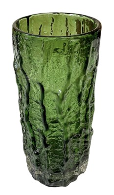Lot 542 - WHITEFRIARS; a large log vase, decorated in...