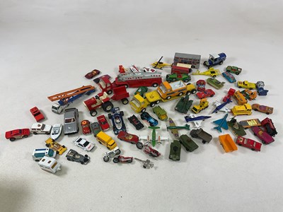 Lot 97 - A quantity of playworn diecast model vehicles,...