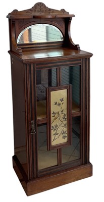 Lot 13 - An early 20th century mahogany mirror back...