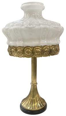 Lot 95 - A late 19th/early 20th century brass table...