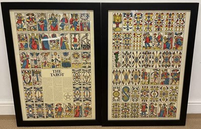 Lot 312 - 'THE TAROT'; a pair of colour prints designed...