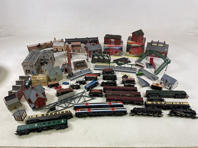 Lot 92 - HORNBY; a quantity of train related items, to...
