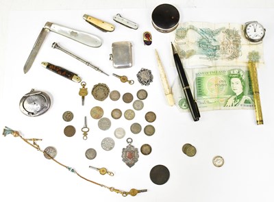 Lot 662 - Hallmarked silver items, comprising three...