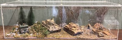 Lot 85 - TAMIYA; a diorama of three German WWII...