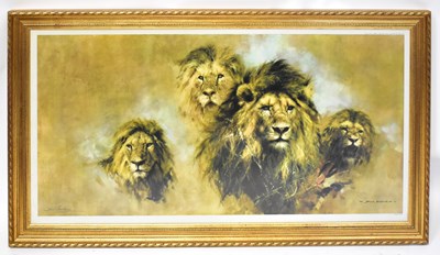 Lot 742 - DAVID SHEPHERD (1931-2017); a print, 'Lion...