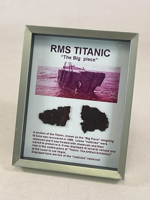 Lot 100 - RMS TITANIC; a pair of 'rusticles' removed...
