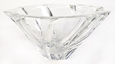 Lot 577 - BACCARAT; a large Objectif crystal bowl,...