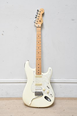 Lot 1035 - FENDER STYLE; a heavily modifed Stratocaster,...