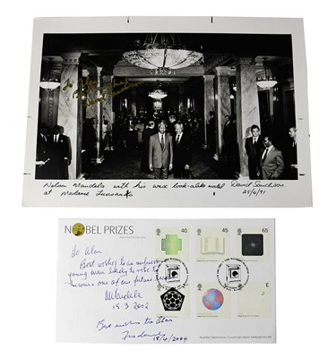 Lot 741 - NELSON MANDELA; a first day cover bearing his...