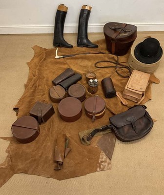 Lot 1083 - A large collection of leather goods, including...