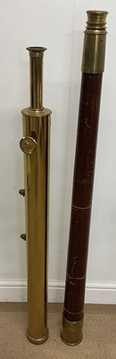 Lot 1108 - A large brass mounted teak bodied two draw...