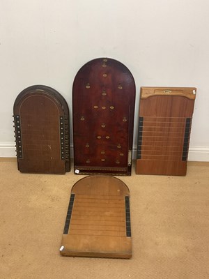 Lot 1086 - Three shove ha'penny boards and a bagatelle...
