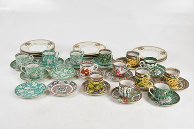 Lot 13 - A collection of Chinese Famille Verte/Canton...