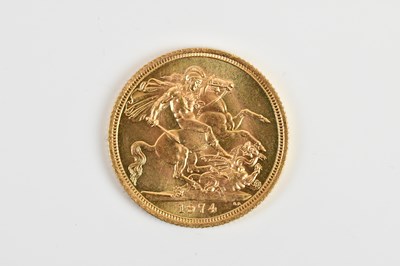 Lot 2501 - An Elizabeth II full sovereign, 1974.