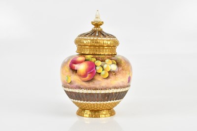 Lot 185 - BRIAN LEAMAN FOR ROYAL WORCESTER; a hand...