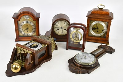 Lot 2381 - A collection of mantel clocks including...
