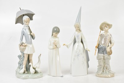 Lot 174 - LLADRO; three figures including a fairy, a...