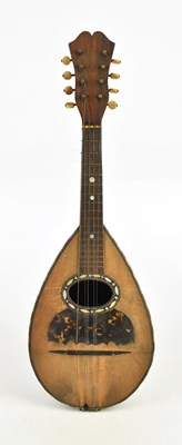 Lot 1107 - PIETRO RUFFINI; a cased bowl back mandolin.