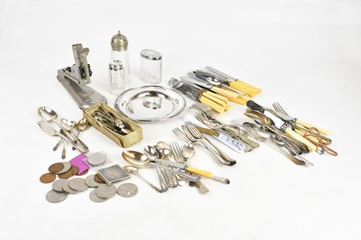 Lot 1447 - A collection of plated cutlery including...