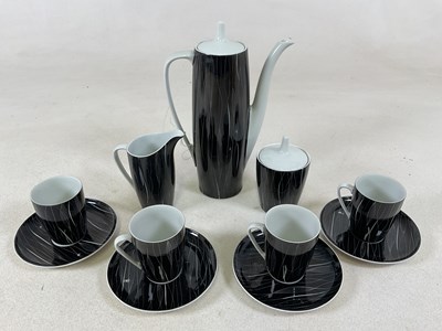 Lot 249 - CMIELOW; a Polish made coffee set comprising...