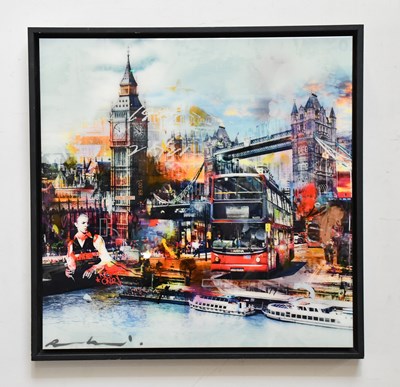 Lot 564 - PACO RAPHAEL; mixed media, 'Roll with It',...