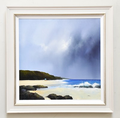 Lot 594 - BARRY HILTON; oil on canvas, 'Sand Party',...