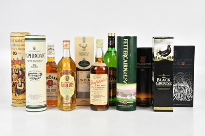 Lot 408 - WHISKY/WHISKEY; a collection of eleven mixed...