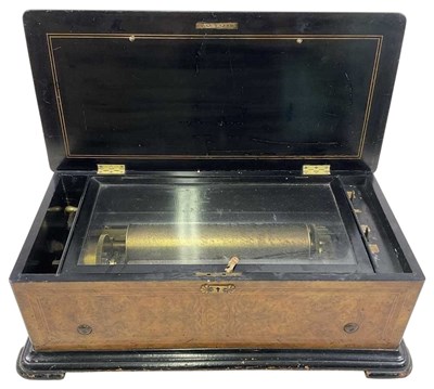 Lot 45 - A good and large 19th century burr walnut...