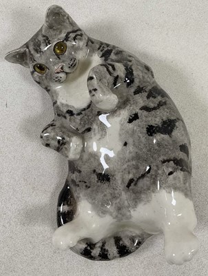Lot 169 - WINSTANLEY; a pottery cat in the 'tickle my...