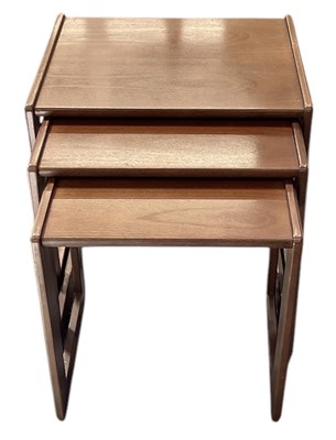 Lot 76 - G PLAN; a mid century nest of three stacking...