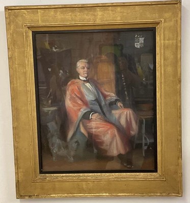 Lot 388 - DONALD WOOD (1889-1953); pastel, portrait...