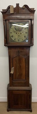 Lot 473 - A 19th century mahogany longcase clock, with...