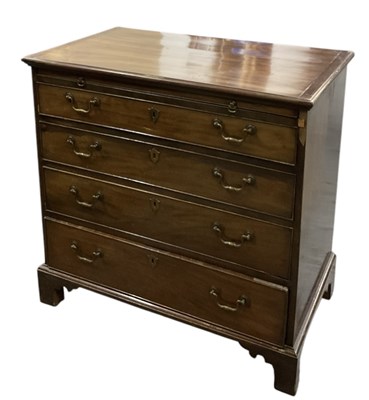 Lot 25 - An early to mid 19th century mahogany chest of...