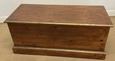 Lot 537 - A scrubbed pine and gilt painted rectangular...