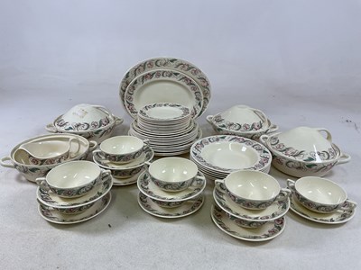 Lot 179 - CLARICE CLIFF; a Bizarre circular tureen and...