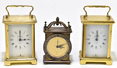 Lot 1464 - ARMAND LEROY, PARIS; a seven jewel eight day alarm clock