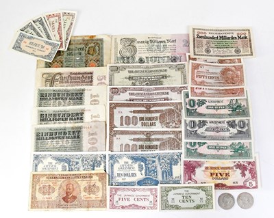 Lot 1009 - A collection of World banknotes to include The...