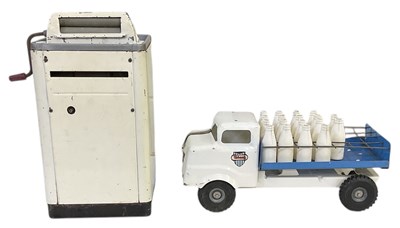 Lot 467 - TRI-ANG; a mid 20th century tinplate milk...