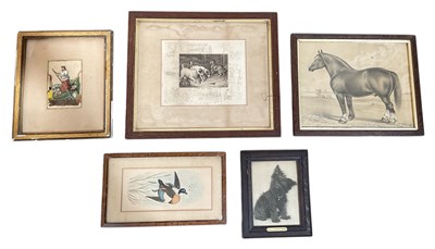 Lot 276 - An early 20th century featherwork montage of a...