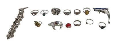 Lot 1334 - A small quantity of 925 and white metal...