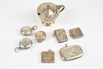 Lot 1486 - A collection of hallmarked and modern sterling...