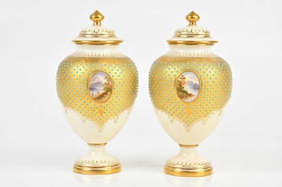 Lot 187 - COALPORT; a pair of early 20th century...